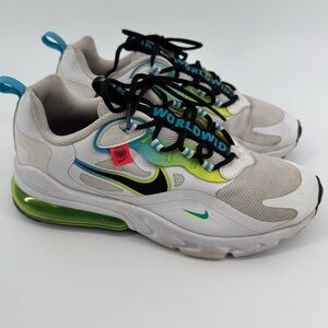 Nike Air Max 270 React WorldWide White Youth Size 5.5Y  RARE!!
